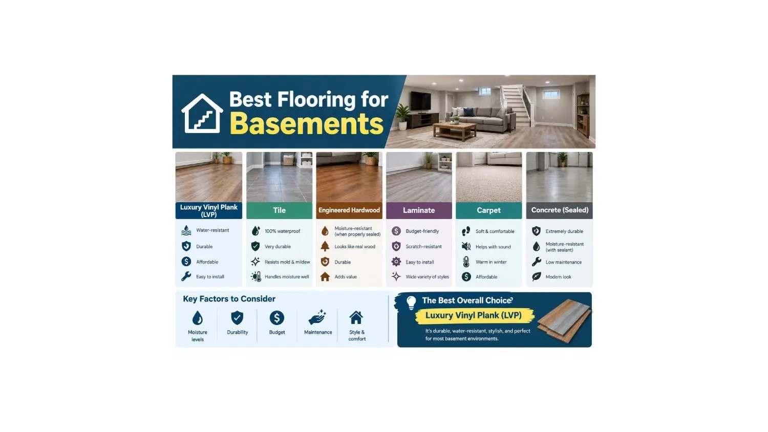 Best Flooring for Basements