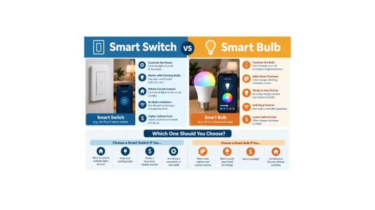 Smart Switch vs Smart Bulb