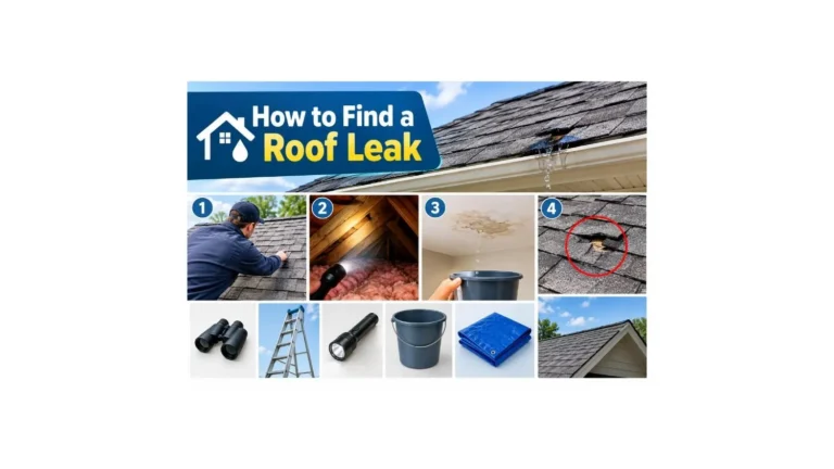 how to find a roof leak